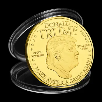45-lea Președinte al Statelor Unite, Donald Trump de Colectie Placat cu Aur de Suveniruri Monede de Colecție de Artă Monedă Comemorativă