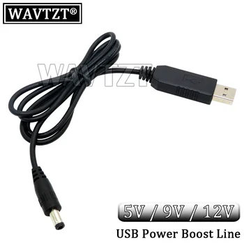 WAVTZT USB Power Boost Linia de 5V DC-DC 9V / 12V Pas Modulul Convertor Usb Cablu Adaptor 2.1x5.5mm Plug