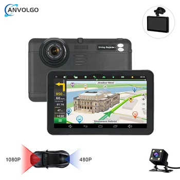 Vehicul de Navigare GPS 7 Inch Touch Screen Auto Navigator Android Dash Camera Camion DVR FM 16GB+768MB de Conducere Recorder Gratuit Hărți