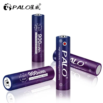 PALO Original Constantă Tensiunea de 1.5 V Li-ion Baterie AAA 900mWh 1.5 V AAA Reîncărcabile 3A Li ion Baterie cu Litiu pentru Jucării Mp4