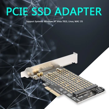 FIERBINTE M. 2 NVME să Adaptor PCIE Modulul de Bord M+B Cheie de unitati solid state SSD PCI-E 3.0 X4, SATA Card de Expansiune adaptor add pe carduri de Calculator Acc