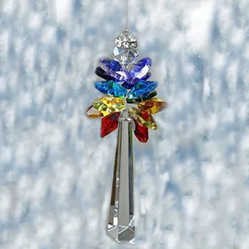 1BUC Cristal Guardian Agățat Înger cristale Chakra ornament Fereastra Suncatcher Curcubeu Filtru de Cadou