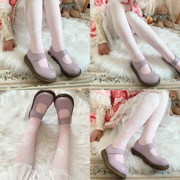 Japoneze Ciorapi Sexy Femeie Dulce Drăguț Kawaii Bomboane de Culoare Lolita Genunchi-Mare Ciorapi de Înaltă Dualitate JK Cadou Șosete Vițel Cosplay