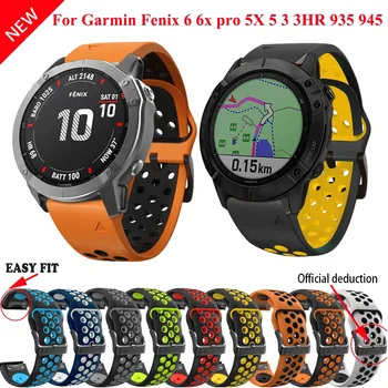 Pentru QuickFit Trupa Garmin Fenix 7X 7 6 6X 5X Pro 5 Plus 3 ORE Curele Silicon 935 945 Smartwatch Eliberarea EasyFit Watchbands 22 26mm