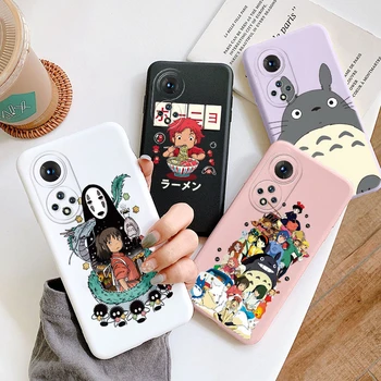 Caz De Telefon Pentru Onoare 50 Huawei Nova 9 Funda Proteja Drăguț Totoro Spirited Away Miyazaki Anime Nu Acopere Fata Pentru Huawei Honor 50