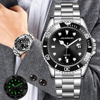 Nouă Bărbați Ceas de Lux de Afaceri Ceas Bărbați Impermeabil Data de Apelare Verde Ceasuri de Moda de sex Masculin Ceas Încheietura Ceas Relogio Masculino