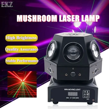 LED 90W 4 În 1 de Ciuperci cu Laser Mingea DMX512 Voce-Activat Ritm Lumini Pentru uz Casnic Bungee Mișcare Cap Lumina Interioară KTV Petrecere