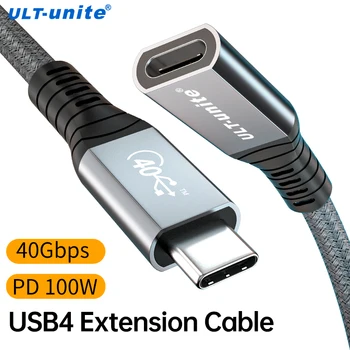ULT-uni Thunderbolt 4 USB-C Cablu de Extensie USB4 Extinde 40Gbps Cablu de Date 8K@60Hz PD 5A/100W Tip C Date de Sârmă pentru MacBook Pro