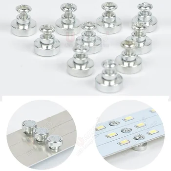 (10BUC) M3 H:8-10 mm magnetic șurub pentru led-uri de lumină, Magnet kituri pentru lampa de montaj.pentru conduse de plafon lumina pcb placa fixa pe pereti